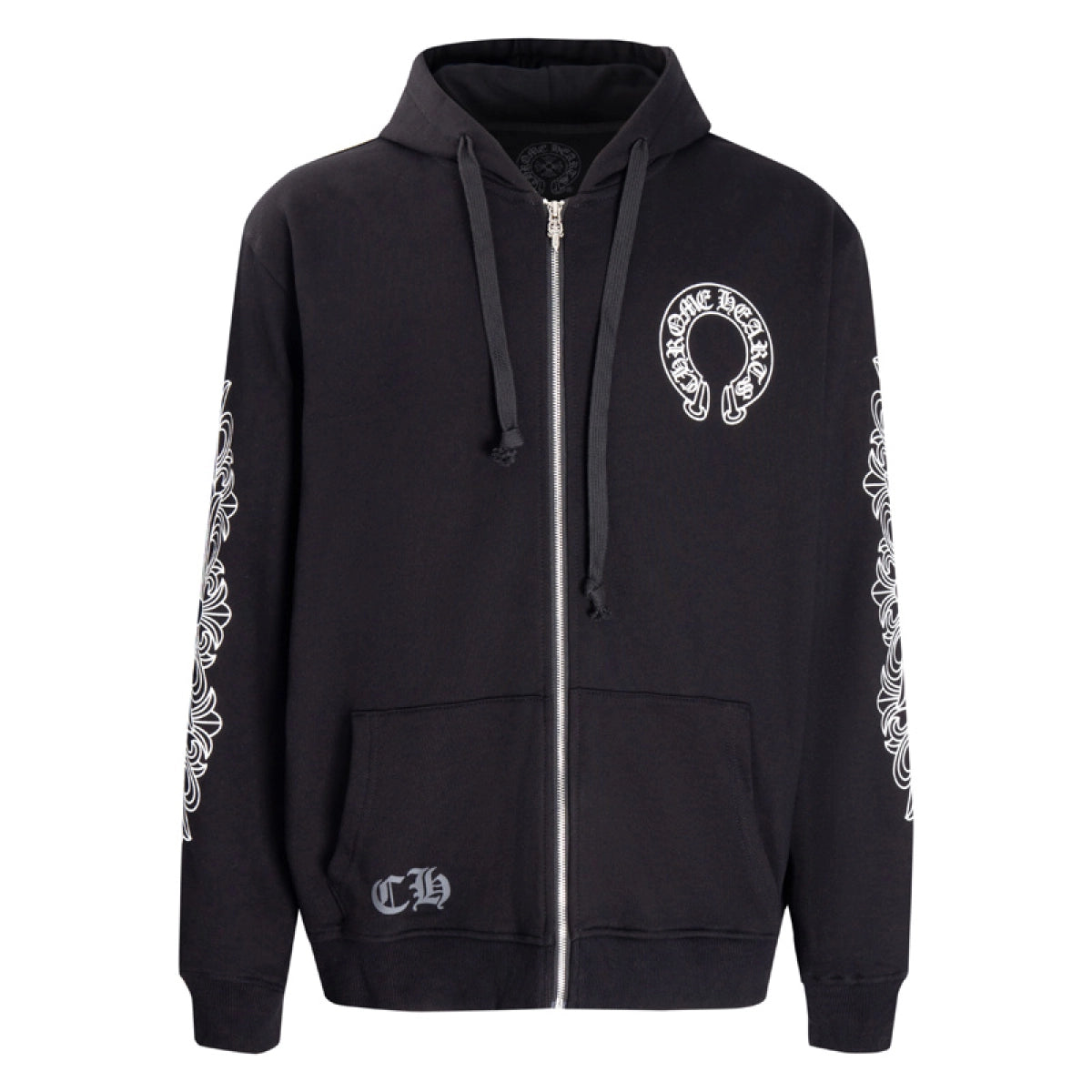 C*rome Hearts Zip-Up Hoodie (Black)