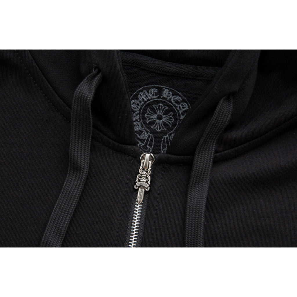 C*rome Hearts Zip-Up Hoodie (Black)