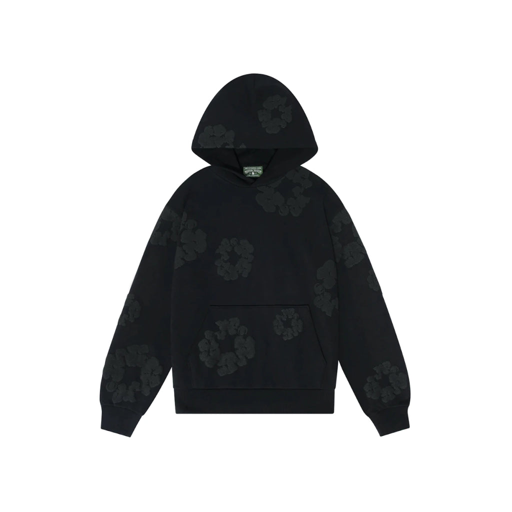 D*nim Tears Cotton Wreath Hoodie Black Monochrome